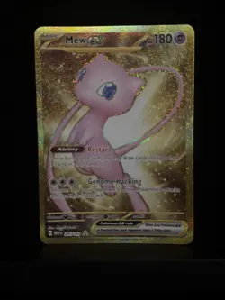 Mew EX 151 Gold Metal Card 205/165 SV: Scarlet & Violet Promo Card - Image 1