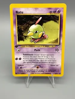 Pokemon Card Natu 67/111 Neo Genesis WOTC 1st Edition NM - Image 1