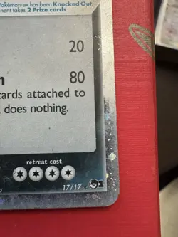 Pokemon TCG Tyranitar EX Cosmos Holo Ultra Rare Card 17/17 Pop Series 1 - Image 2