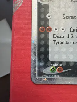 Pokemon TCG Tyranitar EX Cosmos Holo Ultra Rare Card 17/17 Pop Series 1 - Image 3