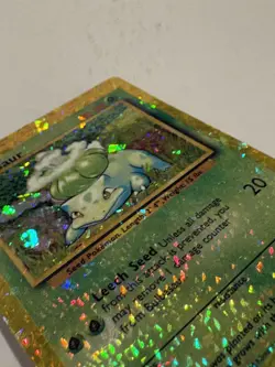 Vintage Prism Vending Machine Sticker Bulbasaur 44/102 Base Set Pokemon Card - Image 3