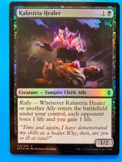 MTG 1x FOIL Kalastria Healer # 114 Battle for Zendikar Magic the Gathering x1 NM - Image 1