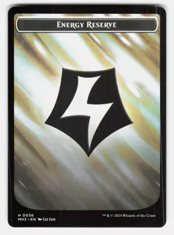 BLOOD // ENERGY RESERVE DOUBLE-SIDED TOKEN - Magic: The Gathering - Leo LP - Image 2