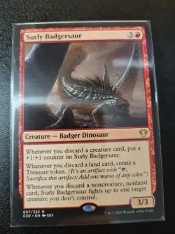 Surly Badgersaur Commander 2020 NM MTG Magic - Image 1