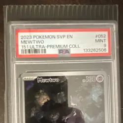 Pokemon 2023 Mewtwo #052 PSA 9 Holo Promo English SV: Scarlet & Violet - Image 4