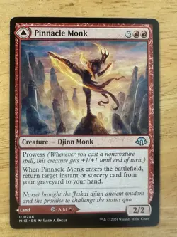 Pinnacle Monk / Mystic Peak MTG Magic the Gathering Card NM Near Mint Modern MH3 - Image 1