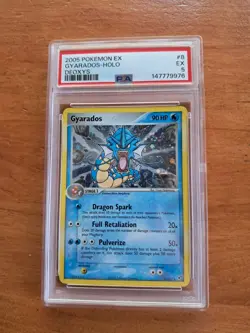 2005 Pokemon EX Deoxys 8/107 Gyarados Holo PSA 5 - Image 1