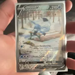 Pokemon Glaceon V Ultra Rare 175/203 SWSH07 Evolving Skies Full Art Holo 210HP - Image 4