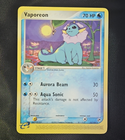 Pokemon Vaporeon 25/100 EX Sandstorm Rare Regular Stage 1 2003 - Image 1