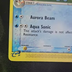 Pokemon Vaporeon 25/100 EX Sandstorm Rare Regular Stage 1 2003 - Image 4