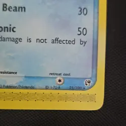 Pokemon Vaporeon 25/100 EX Sandstorm Rare Regular Stage 1 2003 - Image 5