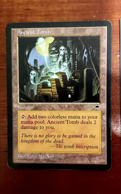 Magic: The Gathering Ancient Tomb Tempest Regular Rare Card Lightly Played - Image 1
