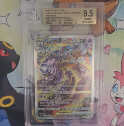 Pokemon Mewtwo VSTAR 221/172 VSTAR Universe SAR Holo Beckett 9.5 Japanese - Image 1