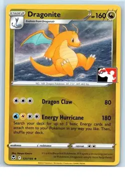 Dragonite SWSH Silver Tempest 131/195 (Prize Pack League Promo Non-Holo) Pokemon - Image 1