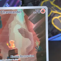 Pokemon TCG Charmander 168/165 Scarlet & Violet 151 Illustration Rare Holo NM - Image 3