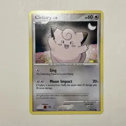 Pokemon Diamond and Pearl Clefairy #77/130 LP Common - Image 1