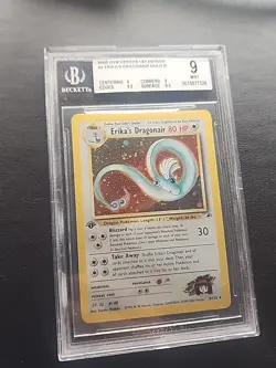 Pokemon Gym Heroes 1st Edition Dragonair Holo Bgs 9 Rare 4/132 - Image 1