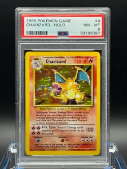 PSA 8 NM-MT ✨ - Charizard 004/102 Base Set Holo - 1999 Pokemon - Image 1