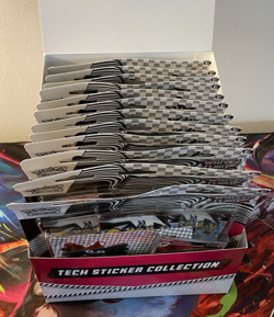 OPENED Pokemon TCG White Flare Tech Sticker Collection Display - 12 Blisters - Image 4