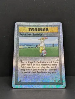 Pokemon Breeder 102/110 Legendary Collection Reverse Holo Rare TCG Trainer MP+ - Image 3