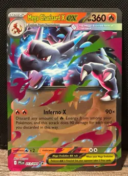 Mega Charizard X ex 013/094 Double Rare NM - Pokemon TCG Phantasmal Flames - Image 1