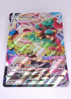 Pokemon Snorlax Vmax JUMBO Holo Ultra Rare 142/202 In Top Loader! - Image 1
