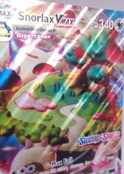 Pokemon Snorlax Vmax JUMBO Holo Ultra Rare 142/202 In Top Loader! - Image 3