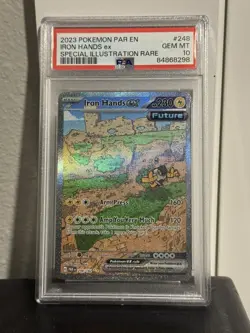 Pokemon Iron Hands ex PSA 10 248/182 SIR Paradox Rift GEM MINT - Image 1