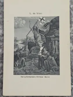 LEONARDO DA VINCI: Rare NATIONAL STARCH Card Vintage Lot Of 2 - Image 2