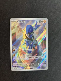 Sawk Illustration Rare 130/086 White Flare Pokemon TCG - Image 1