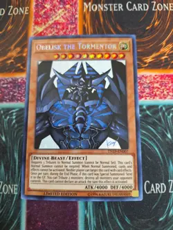 Yu-Gi-Oh! Obelisk the Tormentor (Alternate Art) TN19-EN007 Prismatic Secret NM - Image 1