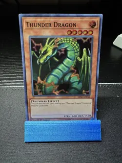 YUGIOH THUNDER DRAGON HISU-EN046 SUPER 1ST ED NM - Image 2