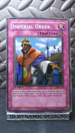 | Yugioh Imperial Order PSV-104 1st ED Secret Rare Pharaohs Servant DMG 🔥 | - Image 1