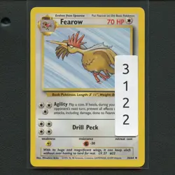 Pokemon TCG Fearow 36/64 WotC Jungle Unlimited Regular Uncommon Card EN-LP 1999 - Image 3