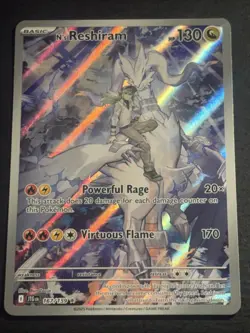 N’s Reshiram 167/159 Pokemon TCG Journey Together Illustration Rare Card NM - Image 1