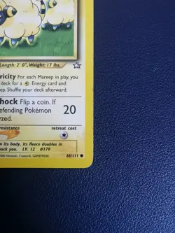 Pokemon Card Mareep 65/111 Neo Genesis Common WOTC - Image 5