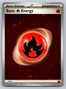 2023 Basic Fire Energy 002/024 Common Holo Pokemon Card SVE EN NM - Image 1