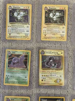 19 card vintage pokemon card lot MP / HP / Damaged (various sets) - Image 2