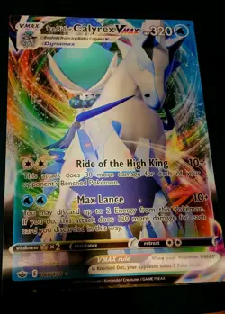 17"X24" POKEMON SHADOW ICE RIDER CALYREX 3D LENTICULAR CARD POSTER STORE DISPLAY - Image 1