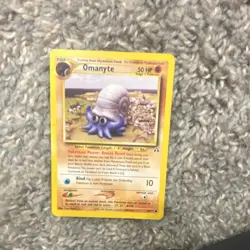 Pokemon TCG Omanyte 48/62 Fossil Common Regular 50 HP Vintage Card unlimited - Image 1