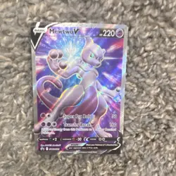 Pokemon TCG Mewtwo V Promo Holo 220 HP SWSH: Sword & Shield SWSH229 English Card - Image 1