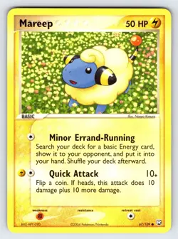 Mareep 67/109 2004 EX Team Rocket Returns Pokemon Card TCG Nintendo Common - VLP - Image 1