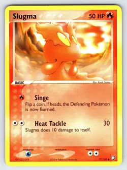 Slugma 77/109 2004 EX Team Rocket Returns Pokemon Card TCG Nintendo Common - VLP - Image 1
