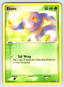 Ekans 55/109 2004 EX Team Rocket Returns Pokemon Card TCG Nintendo Common - VLP - Image 1