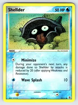 Shellder 79/112 2004 EX FireRed & LeafGreen Pokemon Card TCG Nintendo Common VLP - Image 1