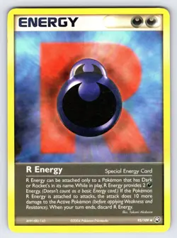 R Energy 95/109 2004 EX Team Rocket Returns Pokemon Card TCG Nintendo - Lp/Vlp - Image 1