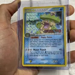 Pokemon EX Deoxys Ludicolo Reverse Holo #19/107 Rare Card 2005 MP TCG Stamped - Image 2