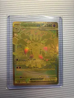 Mega Lucario EX 188/132 Mega Hyper Rare Gold Card English Edition - Image 1