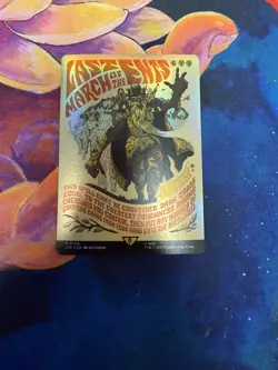 LAST MARCH OF THE ENTS Borderless Poster FOIL Lord of the Rings mtg #739 - Image 1