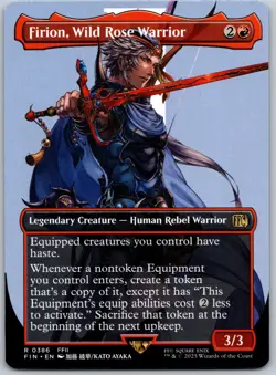 Firion, Wild Rose Warrior (Borderless) R FINAL FANTASY 386 NM - Image 1